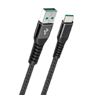 480Mbps Nylon Braided Charging Cable 5A USB C Cable Data Sync