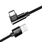 Wholesale Nylon Type C To USB 2.0 Type C Cable  90 Degree Angle USB C Cable Fast Charge Cable Data Cable