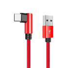 Wholesale Nylon Type C To USB 2.0 Type C Cable  90 Degree Angle USB C Cable Fast Charge Cable Data Cable