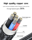 1m 2m OD3.5mm Fast Charging Data Cable Type C USB Cable PD 18W