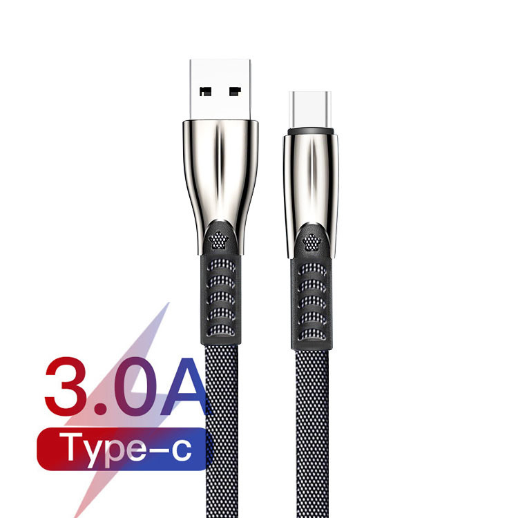USB 2.0 Type C Cable OD 3.5mm USB C To USB Data Cable For Andriod Phone