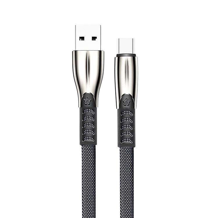Fast Charge Data Cable USB 2.0 Type C Cable Zinc Alloy And Denim Body USB C Cable