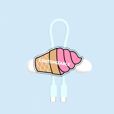 New doll three-dimensional Pacha dog blue data cable cute creative pendant girls portable net celebrity phone data cable