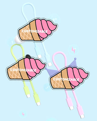 New doll three-dimensional Pacha dog blue data cable cute creative pendant girls portable net celebrity phone data cable