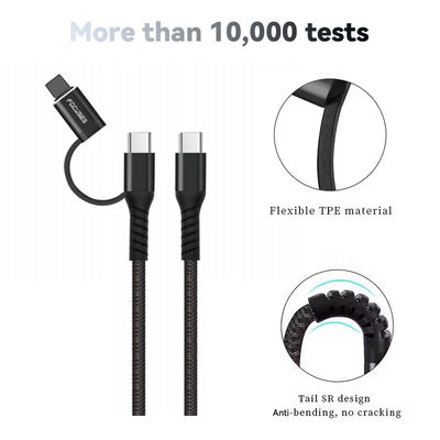 Durable USB 2.0 Type C Cable for Long-Lasting and Data Transfer  Charging