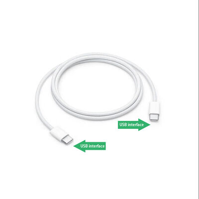Pink Braided USB-C to USB-C Cable PD Fast Charge High Speed Data Sync