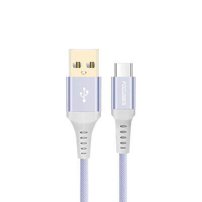 Focuses USB A To Type C Braided Fast Charging Cable Durable Nylon Cord For Iphone 15 Samsung Galaxy Android Devices