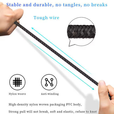 Focuses 4 In 1 60W Fast Charging USB Cable Multi Function Braided Cord For Iphone Android Laptop