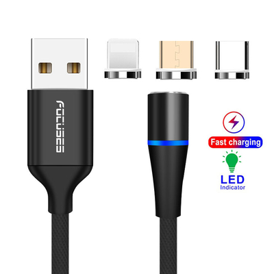 3A Magnetic 3 In 1 USB Charging Cable