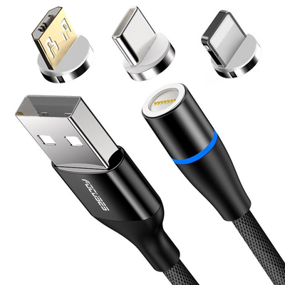 3A Magnetic 3 In 1 USB Charging Cable