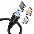 3 In 1 OD 3.5mm Magnetic Micro USB Cable For Data Transmission