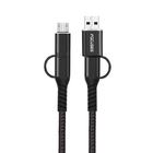 PD 60W Nylon Braided Lightning Cable Fast Charging 4 In One USB Cable