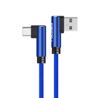 FOCUSES Curve Port USB 2.0 Type C Cable Right Angled USB C Cable