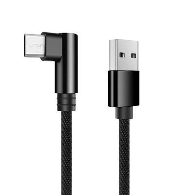 3A Micro USB Data Transfer Cable 90 Degree 3ft Micro USB Cable