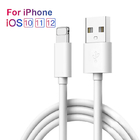 TPE PVC 3ft 6ft IPhone Charger Cable MFi 2.4A For Apple IPhone