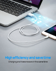 TPE OD3.5mm PVC USB Lightning Charging Cable Explosion Proof