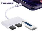 ABS 0.2M USB OTG Cable Adapter 45g 6 In 1 USB Adapter