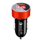 Dual USB Ports 5V 2.4A Fast Charge Car Charger With Digital Dispaly
