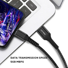 Nylon Braided 1M USB 3.0 Charging Cable 5Gbps Data Sync