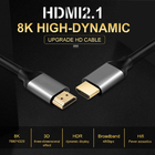 1.5M High Speed HDMI Cable Aluminium Alloy Housing 8k HDMI 2.1 Cable