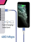 Apple IPhone Fast Charger Lightning Cable USB C 2 Pcs Set 1M 3.3ft Compatible