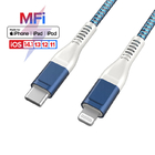 Fast Charging USB Type C To Lightning Cable 3ft 6ft 9ft Support Power Deliver