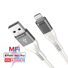 Original MFI Certified USB To Lightning Cable Colorful Nylon Braided C89 2.4A