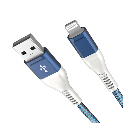 Original MFI Certified USB To Lightning Cable Colorful Nylon Braided C89 2.4A