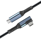 Right Angle USB 3.2 Gen 1 Type C To USB C Cable 5A Thunderbolt 1m 3m 5m 16ft