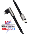 C94 90 Degree USB Lightning Charging Cable IPhone 12 Mini Pro Max 11