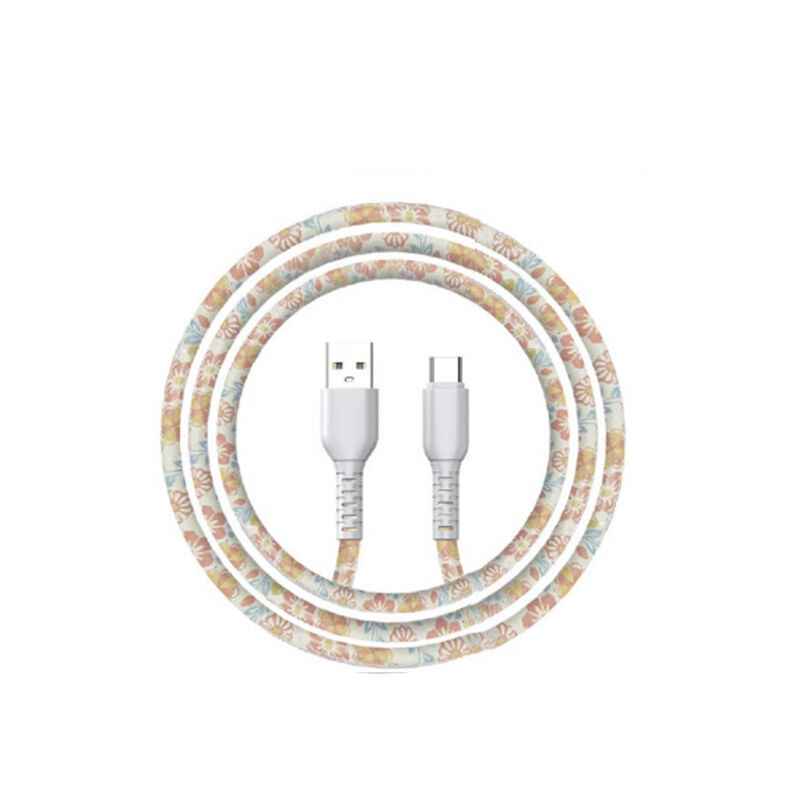 Focuses Glitter Pink USB A To Lightning Cable Fast Charging Braided Cord For Iphone Ipad