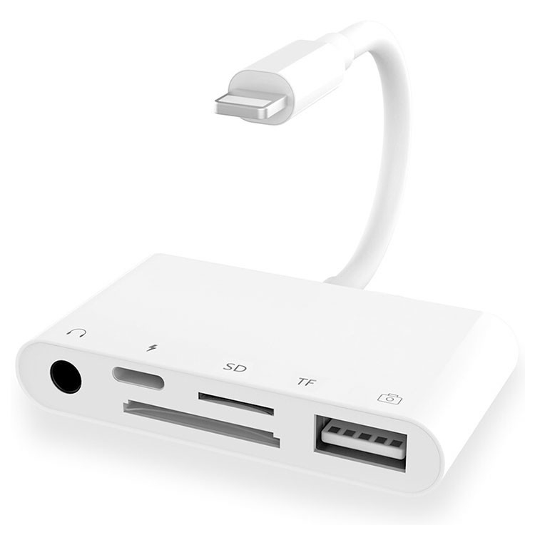 plug playing 5 In 1 USB OTG Lightning Adapter For Apple