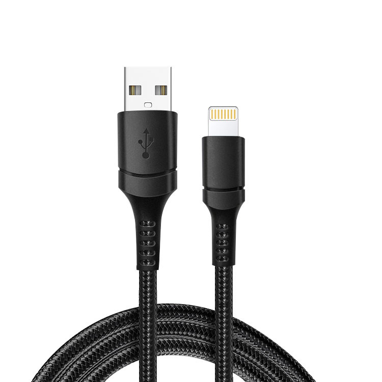 1m Lighting To Usb Cable Fast Charging Data Cable Nylon Braided