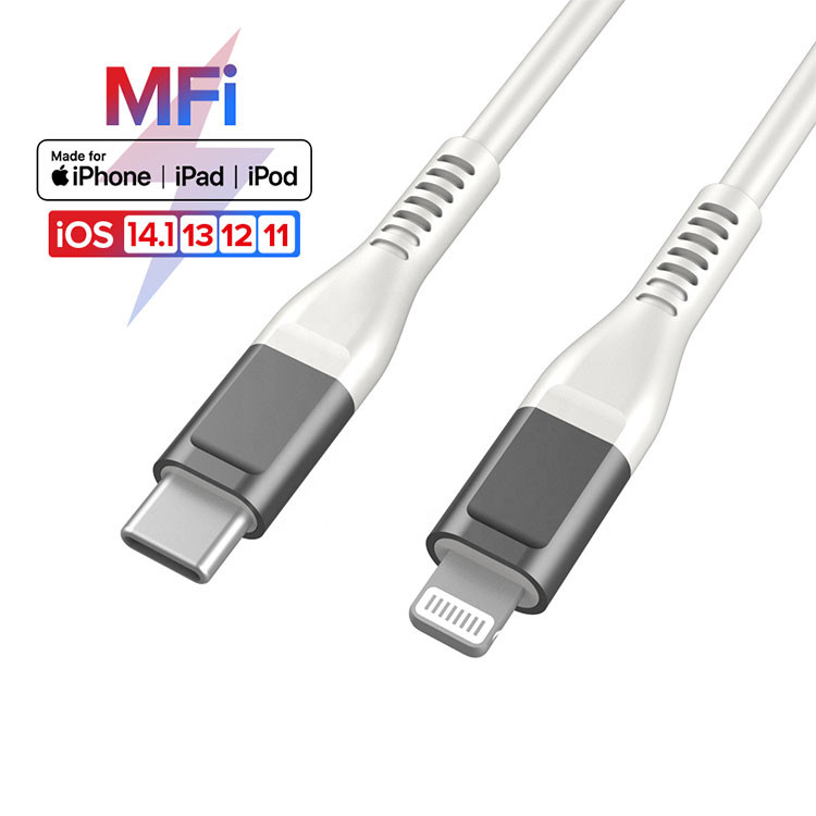 Custommized Type C To Lighting Cable From Original MFI Certified MFI Cable Manufacturer C94 8 pin 3A Fast Charger Cable