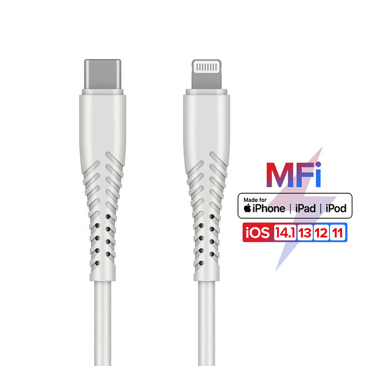 MFI C94 Chip PD 18W USB Lightning Charging Cable For Apple Ipad Iphone 12 MacBook
